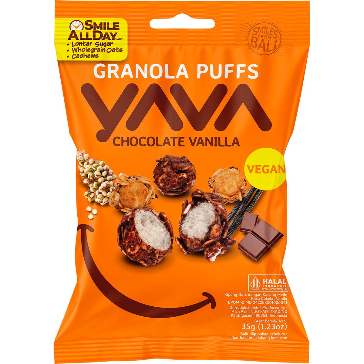 YAVA- Granola Puffs Chocolate Vanilla-35g