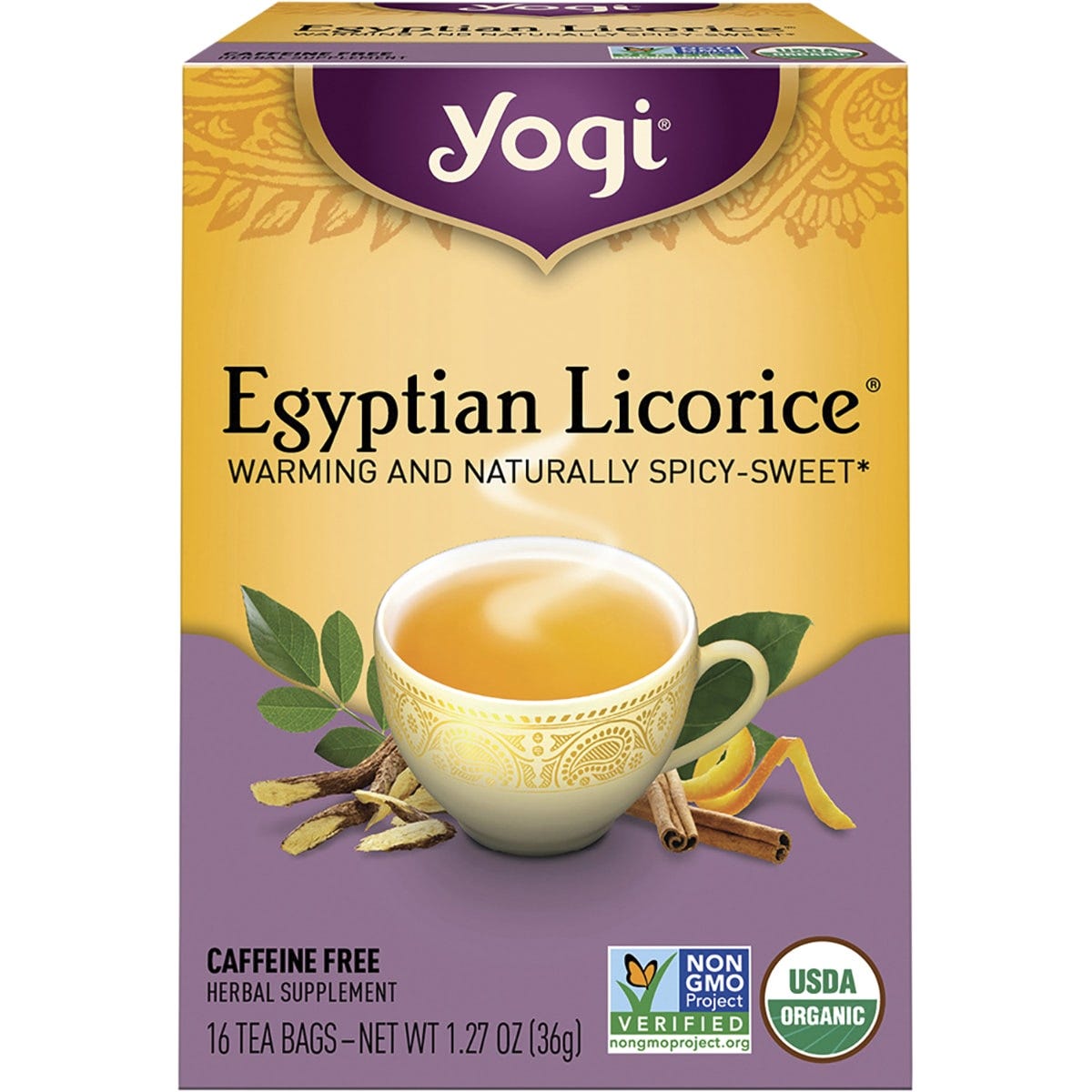Yogi Tea- Herbal Tea Bags Egyptian Licorice-16pk
