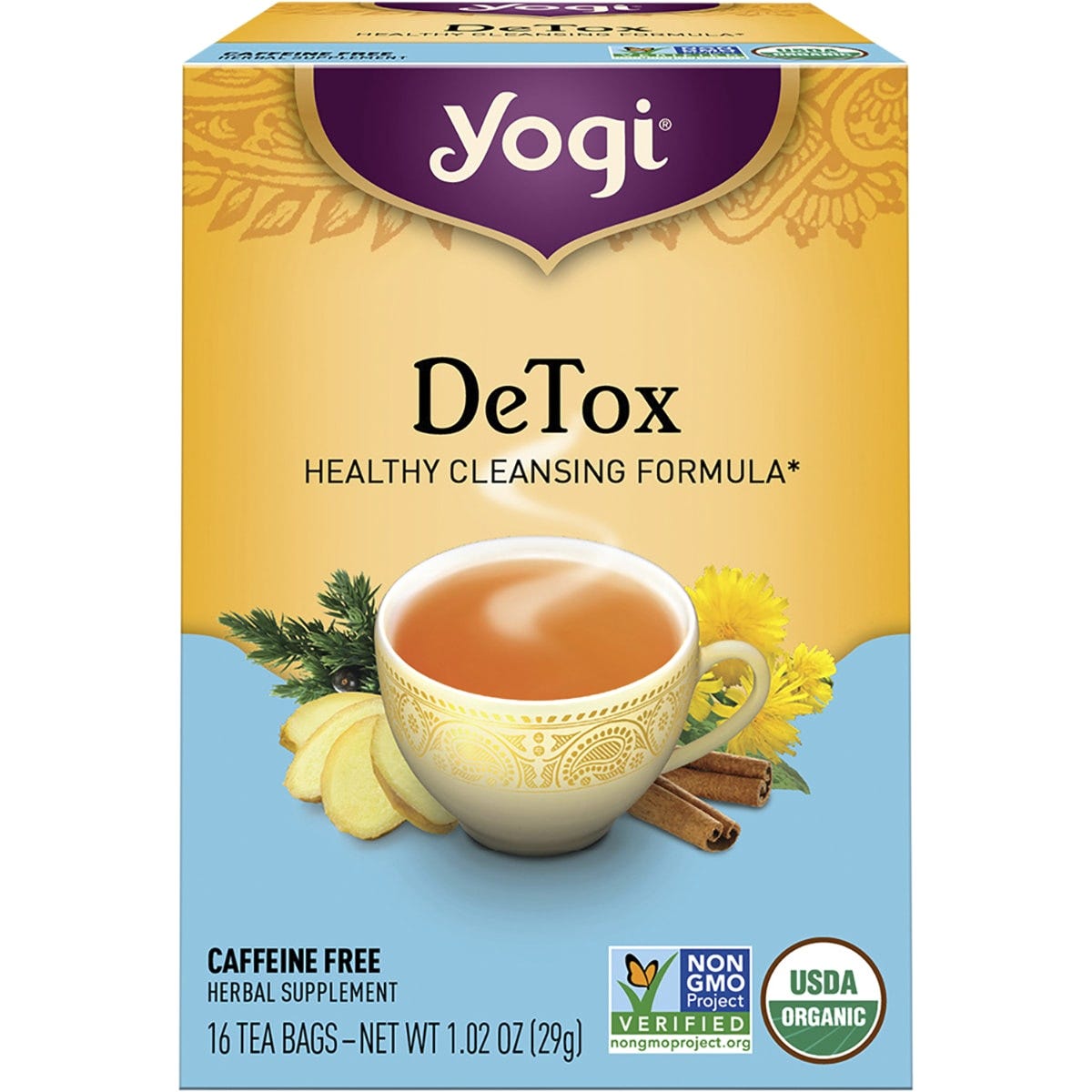 Yogi Tea- Herbal Tea Bags DeTox-16pk
