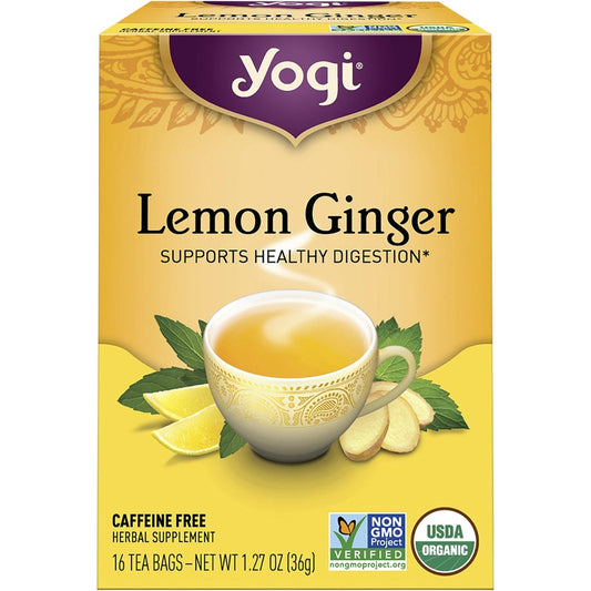 Yogi Tea- Herbal Tea Bags Lemon Ginger-16pk