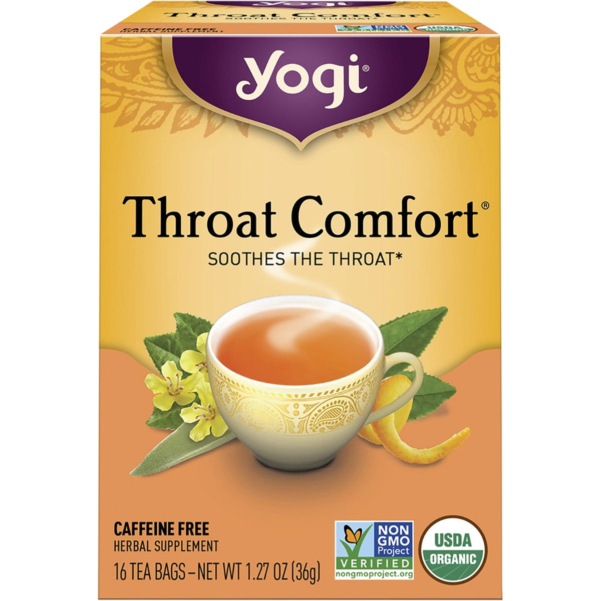 Yogi Tea- Herbal Tea Bags Throat Comfort-16pk