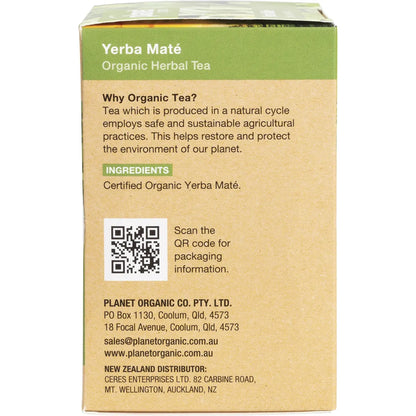 Planet Organic- Yerba Maté Herbal Tea Bags-25pk
