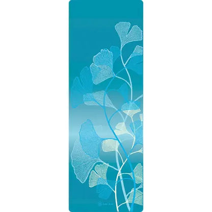 Gaiam- Yoga Mat Classic Starter 3mm Light Blue Flower 61cmx173cm