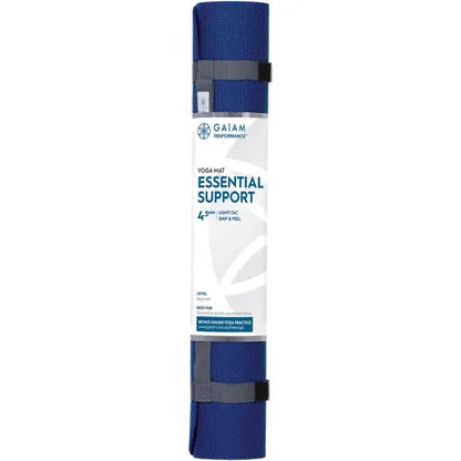 Gaiam- Yoga Mat Essential Support 4.5mm Blue Flower 61cm x 173cm