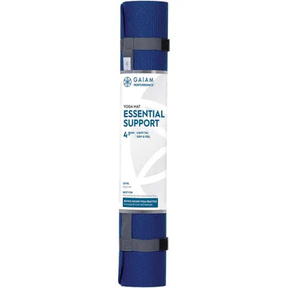 Gaiam- Yoga Mat Essential Support 4.5mm Blue Flower 61cm x 173cm