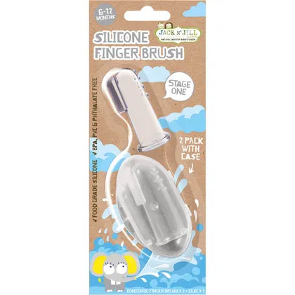 Jack N' Jill- Silicone Fingerbrush-8x2pk